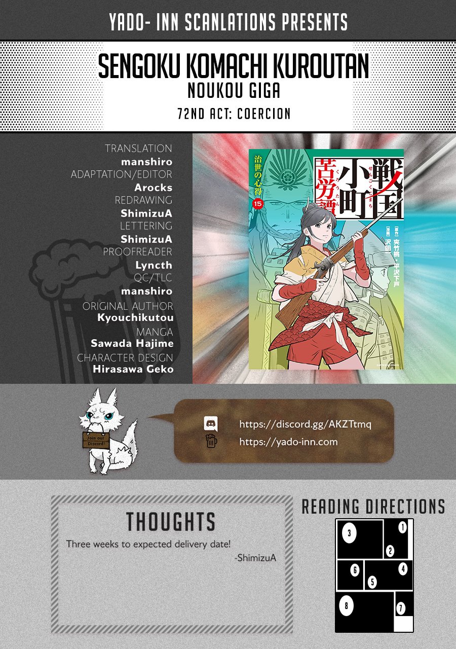 Sengoku Komachi Kuroutan: Noukou Giga Chapter 72 1